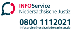 Logo: Banner INFOService Justiz Niedersachsen