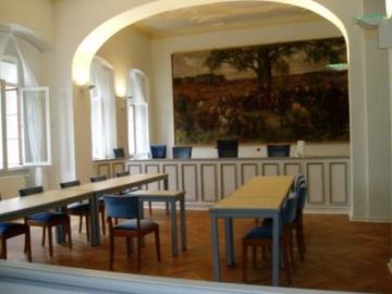 Blick in den Gerichtssaal 12 im Landgericht Lüneburg (zum Artikel: Zuständigkeit)